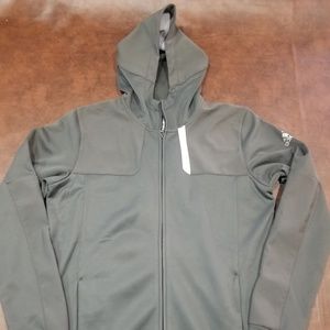 Adidas mens climawarm zip up hooded jacket